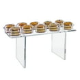 thumbnail image 2 of Clear Acrylic 22"W x 10"D x 12"H 1/2" Thick Deluxe Riser w/ Bumpers, 2 of 7