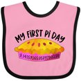 thumbnail image 3 of Inktastic My 1st Pi Day Pink Pie Pan Pun Boys or Girls Baby Bib, 3 of 4