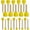 Yellow, variant on 20 Pcs Round Painting Sponge WAFJAMF DIY Drawing Craft Brushes Wood Handle Paint Brush Set for Kids Yellow