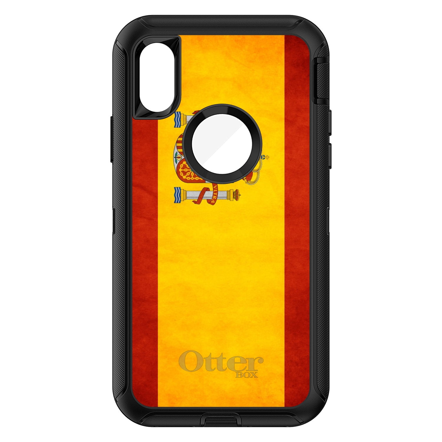DistinctInk Custom Black OtterBox Defender Series Case for Apple iPhone X 10... by DistinctInkâ„¢