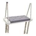 thumbnail image 2 of Asiento columpio interior,Asiento de columpio interior de madera para decoración de habitación de niños,Asiento de columpio interior de madera hecho a mano para niños,Columpio interior Gris, 2 of 9