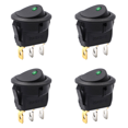 thumbnail image 1 of 3 Modelos LED DIY Interruptor Basculante Interruptores Botón Encendido () Verde, 1 of 6