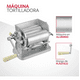 thumbnail image 2 of Máquina manual para tortillas de maíz Monarca compacta y resistente fácil de usar tortillas caseras al instante, 2 of 5