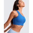 thumbnail image 3 of Sostén CRZ YOGA Butterluxe de un Hombro, Bajo Impacto, Azul, Talle XL, 3 of 4