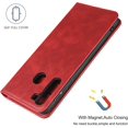 thumbnail image 5 of for Galaxy A21 Wallet Case,Premium PU Leather Flip Folio Case,Card Slots,Cash Pocket,Kickstand,Magnetic Closure TPU Shockproof Interior Protective Case for Samsung Galaxy A21,Red, 5 of 14