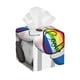 thumbnail image 1 of Balery Panda with Sun glasses Porta Pañuelos de Cuero con Estampado – Funda Moderna Cuadrada para Caja de Pañuelos, Dispensador 5x5x5'', 1 of 7