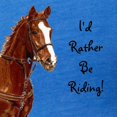 thumbnail image 3 of CafePress - Id Rather Be Riding! Horse T Shirt - Mens Football Shirt, 3 of 4