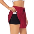 thumbnail image 3 of Lsque Geometric Vintage Printed Women's Running Shorts with Liner Pockets,Elastic Quick Dry Workout Athletic Gym Yoga Shorts,Womens High Waist Shorts-Large, 3 of 9