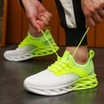 thumbnail image 2 of Men's Breathable Low-Top Sneakers Compatible for Running & Daily Wear - Slip- Sneakers with Cushioned Sole, Lightweight Athletic, Solid Color Casual Footwear (//Navy), 2 of 9