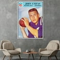 thumbnail image 3 of Motivational Poster, Famous Art, Motivation Printed, Johnny Unitas, Gym Canvas Art, Football Printed Canvas, Canvas Wall Decor - Natural Framed, 3 of 5