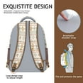 thumbnail image 4 of Rustic Style Waterproof Backpack - Ergonomic Design & Stylish Floral Prints for Teens, 4 of 5