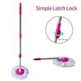 thumbnail image 3 of Ktaxon Microfiber Magic Mop with Bucket 2 Heads Rotating 360° Easy Floor Mop Pink, 3 of 4