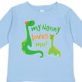 thumbnail image 4 of Inktastic My Nanny Loves Me Grandson Dinosaur Boys Long Sleeve Toddler T-Shirt, 4 of 5