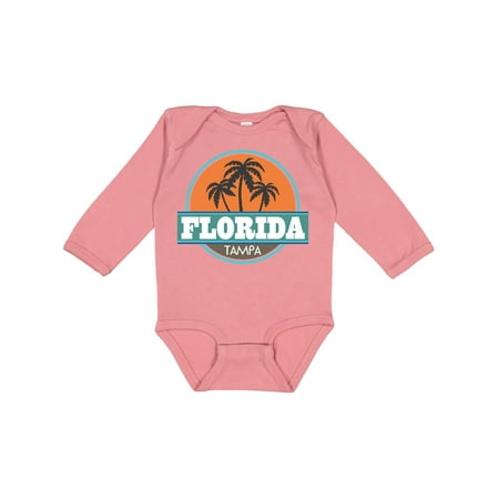 

Inktastic Tampa Florida vintage Gift Baby Boy or Baby Girl Long Sleeve Bodysuit