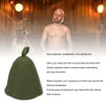 thumbnail image 4 of Gorro De Secado De Pelo Para Secador De Pelo, Gorro De Sauna De Lana Con Turbante De Secado Rápido Y Transpirable, Accesorios De Sauna De Lana Con Aislamiento Grueso Para Mujeres, 4 of 7