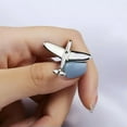 thumbnail image 3 of EOEMY Fashion Small Enamel Cartoon Airplane Plane Brooch Pin Collar Women Men Gift-Style 2, 3 of 9