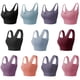 thumbnail image 1 of Sujetador deportivo de mujer Push-up a prueba de golpes acolchado Crop Tops empalme Tank-Top, 1 of 7