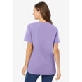thumbnail image 2 of Woman Within Plus Size Perfect Short-Sleeve V-Neck Tee (Petite Available), 2 of 6