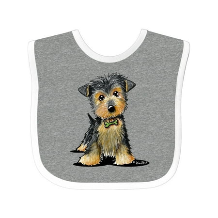

Inktastic Little Gent Yorkie Gift Baby Boy or Baby Girl Bib