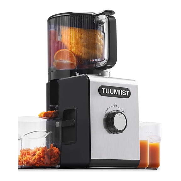 Cold Press Juicer Machines – 6.5'' Large Feed Chute for Whole Fruits & Vegetables, High Juice Yield, Easy To Clean