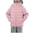 thumbnail image 1 of RXMEKW Veste Légère à Capuche pour Garçons, Haut Mi-Long avec Col Rabattu, 1 of 7