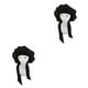 thumbnail image 2 of Kearding Gorro para dormir para mujer, gorro para pérdida de cabello, gorro de dormir, gorro de dormir reutilizable, Protector para peluquería para Negro 2piezas Kearding CBP186128, 2 of 6