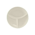 thumbnail image 2 of Tuxton BEA-090A Vitrified China 3 Compartment Plate Ivory American White - 9 in. - 1 Dozen, 2 of 3