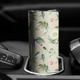 thumbnail image 3 of Pink and White Gouache Floral Pattern Skinny Tumbler 20oz - Double Wall Vacuum Insulated Tumbler- Insulated Travel Coffee Mug, 3 of 5
