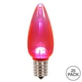 thumbnail image 2 of Vickerman C9 Twinkle Transparent Plastic LED Pink Dimmable Bulb, E17 Nickel Base, 25 per bag, 2 of 2