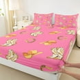 thumbnail image 3 of Feelyou Hippie Cowgirl Boot Bed Sheets for Kids, Southwestern Hat King Sheets, Pink Princess Style Sheet Set, Super Cozy Room Decor, 4 Pieces, 3 of 7