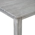 thumbnail image 4 of Benjara Rustic Rectangular Wooden Pub Table with Block legs- Gray, 4 of 5