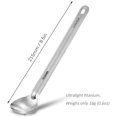 thumbnail image 4 of Titanium Long Spoon with Polished Bowl Camping Long Handle Spoon Outdoor Picnic Backpacking Flatware, 4 of 8