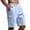 Light Blue, variant on LWavelet Cargo Athletic Shorts Men Drawstring Elastic Waist Hiking Shorts Outdoor Classic Tactical Shorts with Multi Pockets