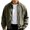 Army Green, variant on Plus Size Corduroy Jackets for Men Comfortable Textured Ribbed Zip Up Jacket Classic Stand Collar Long Sleeve Cropped Coat Stretchy Cuffs Hem Fall Winter Bomber Jacket with Pockets M
