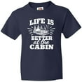 thumbnail image 3 of Inktastic Life is Better at The Cabin with Trees and Moon Youth T-Shirt, 3 of 5