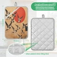 thumbnail image 3 of Millennium Of The Goose Square Insulation Pads 2 Piece Heat Resistant 338 Degrees F Oven Mitts for Kitchen Table BBQ Microwave and Other Cooking Occasions, 3 of 7