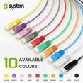 thumbnail image 7 of Syston Cat6e Ethernet Internet Cable Patch - 20 FT Black, 600MHz 23AWG 4pr UTP Solid Bare Copper Wire Indoor/Outdoor PoE PC Laptop, CMR Riser-Rated Sunlight Resistant RoHS Compliant UL ETL Certified, 7 of 7
