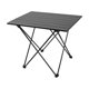 thumbnail image 1 of Mesa plegable portátil para acampar al aire libre, mesa auxiliar de aleación de aluminio para barbacoa y puesto callejero, color negro M, 1 of 5