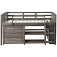 thumbnail image 4 of Donco Kids Louver Twin Antique Grey Modular Low Loft Bed - Group B, Twin, Antique Grey, 4 of 8