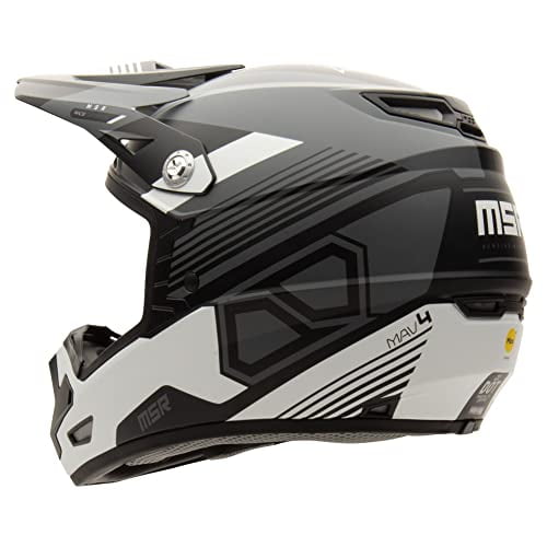 MSR Mav4 Sensor Helmet w/MIPS (Small, White/Black) Motorcycle Dirt Bike Off Road