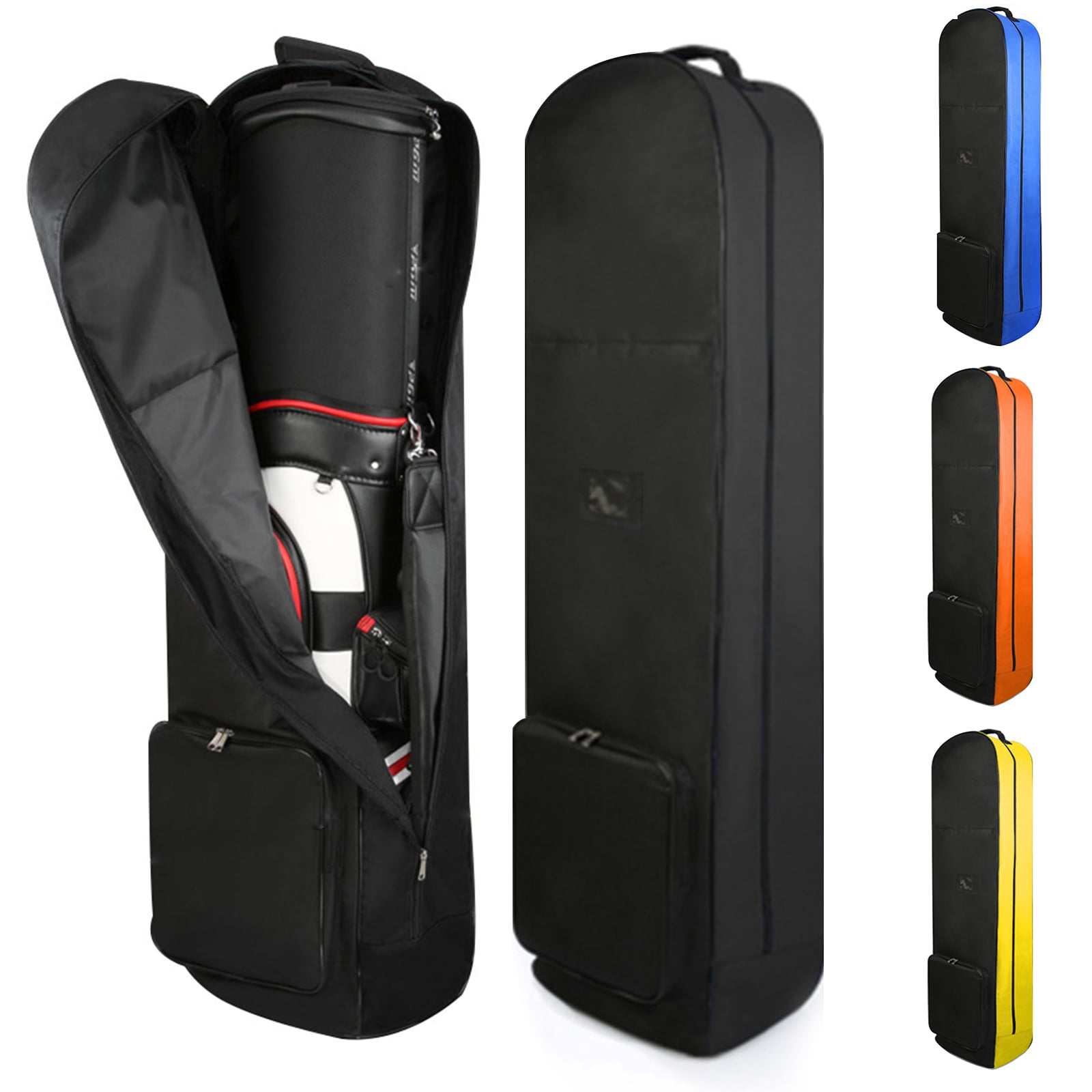 Nylon Golf Travel Bag w/Wheels Foldable Golf Club Travel Covers for  Aviation - Walmart.com