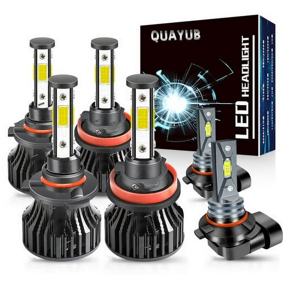 For 2009 2010 2011 2012 Dodge Ram   RAM 1500 2500 3500 LED Headlight & Fog Bulbs