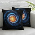 thumbnail image 3 of Chilfamy Spiral Galaxy Stars Pillow Covers for Couch Sofa Indoor Outdoor Zipper Closure Throw Pillow Cover 1PC 22x22in, 3 of 5