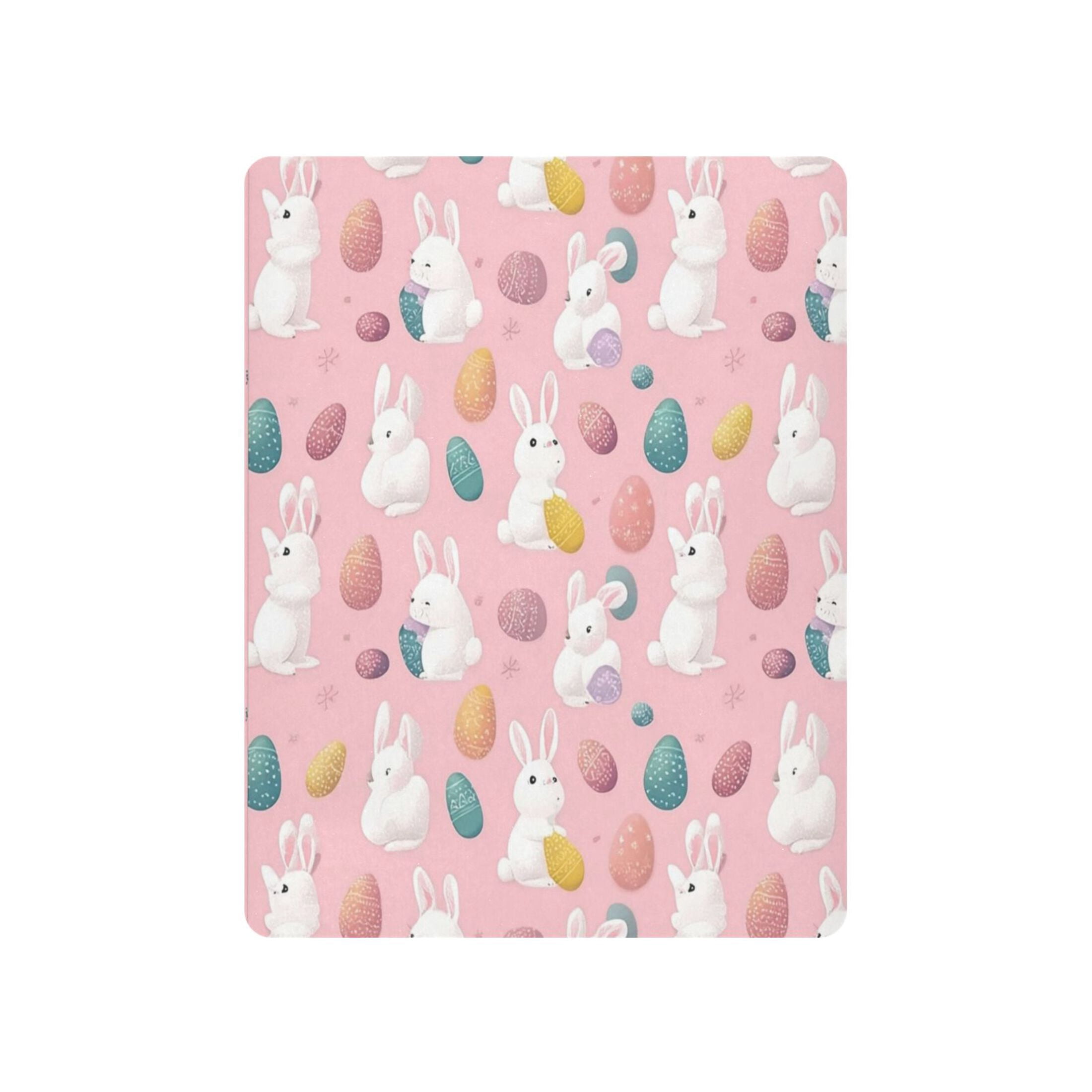 Baby Essentials 52”x 28”- Standard Cotton-like Modal Elastic- A White Rabbit Design Crib Sheets for Newborns and Toddlers