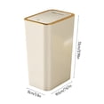 thumbnail image 2 of Trash Can With Lid 2.6 Gallon / 10 Liter Small Garbage Can With Push Type Trash Can For Living Room Kitchen And Bathroom With Lid And Trash Can 5 Out Of, 2 of 2