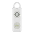 thumbnail image 3 of Alarma personal de 130 dB con linterna LED, alarma de autoprotección, recargable Blanco, 3 of 9