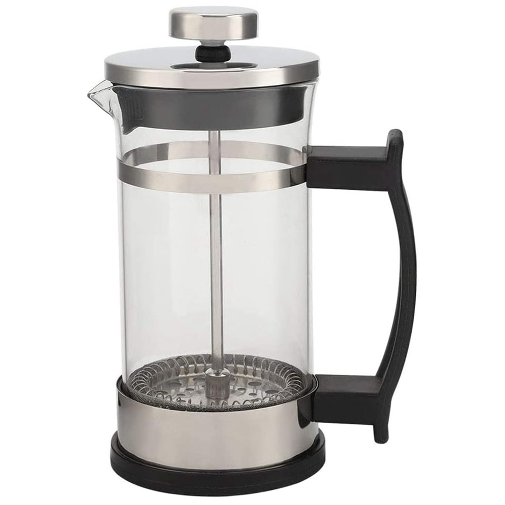 French Press Coffee and Tea Maker Glass and Plastic wi Filter 
