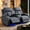 Blue Gray, variant on Aukfa 6 Seat Power Recliner Sectional Sofa with LED Light, USB & Wireless Charging, Storage Console, Home Theater Seating for Living Room, PU Leather, Burgundy