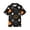 #A01-Black, variant on Abcomgle Girls Halloween Polo Shirts Size 6 Spooky Ghost Pumpkin Floral Print Tee Shirts for Girls Button Up Short Sleeve Tshirts for Kids Fall Funny Holiday Top for Girls