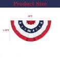 thumbnail image 7 of 4th of July Decorations American Pleated Fan Flag Polyester Flag Banners Independence Day Fourth July Outdoor Decor Memorial Day, 7 of 7